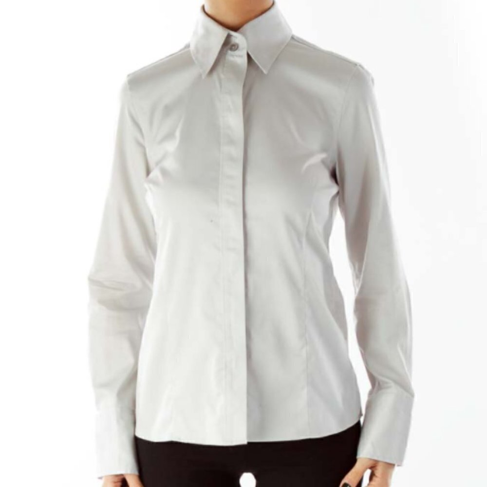 Banana Republic Gray Buttoned Shirt - Picture 1 of 3